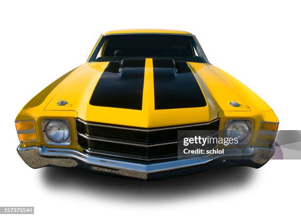 chevrolet chevelle, el camino 1971 - carrera de coches trucados fotografías e imágenes de stock