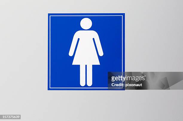 女性のトイレの標示 - 女性用トイレ ストックフォトと画像