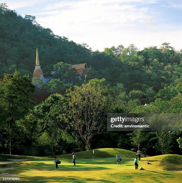 royal hua hin golf course, thailand. - hua hin stockfoto's en -beelden