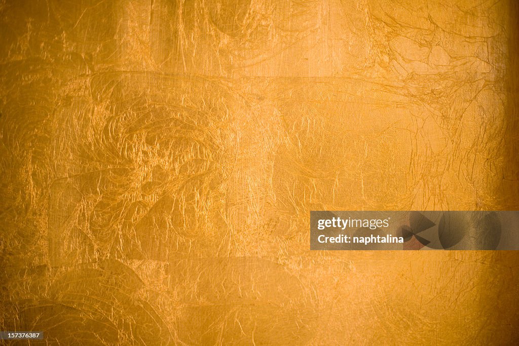A shiny gold textured background