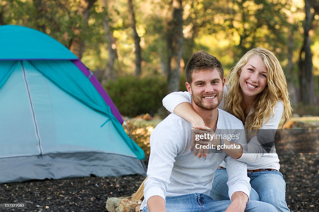 Young Couple Camping