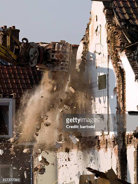 demolition - collapsing stock pictures, royalty-free photos & images
