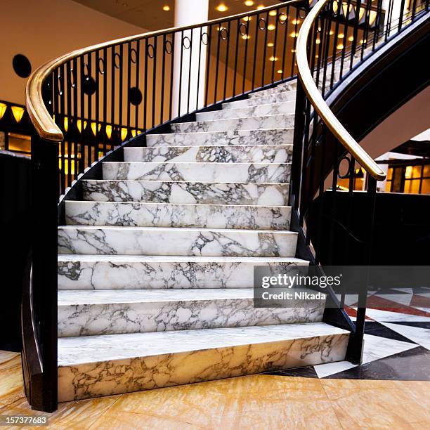modern luxury staircase - berlin modernism housing estates stock pictures, royalty-free photos & images