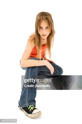 Cool Casual Crouching Teen Cool Casual Crouching Teen