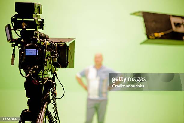 filming on chromakey - chroma key videos stock pictures, royalty-free photos & images