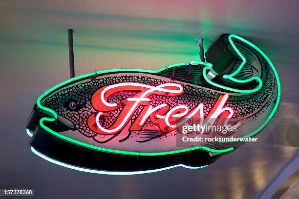 Fresh Fish Sign Photos and Premium High Res Pictures - Getty Images