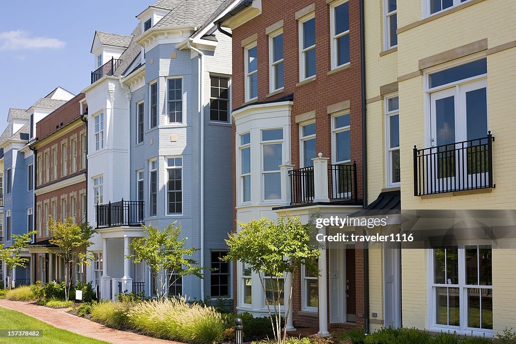 Bunte Residenzen von Richmond, Virginia