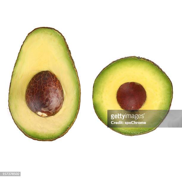 avocado - avocado isolated stock-fotos und bilder