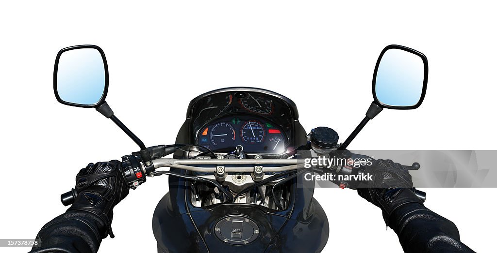 Detalhe de motocicleta