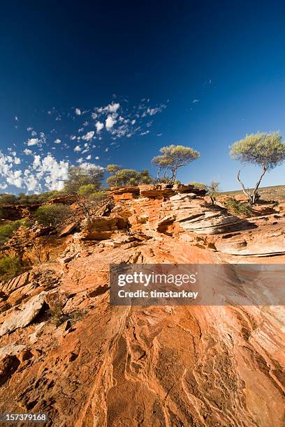 austrália ocidental, sobremesa panorâmica - kalbarri - fotografias e filmes do acervo