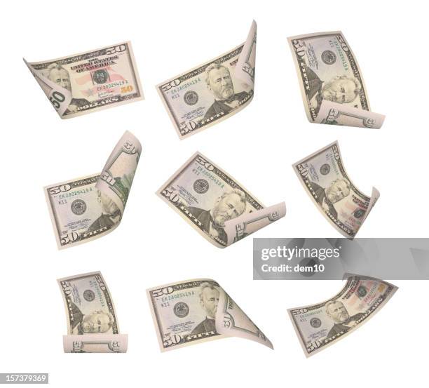 fifty dollar bill - 50 dollar bill stock pictures, royalty-free photos & images