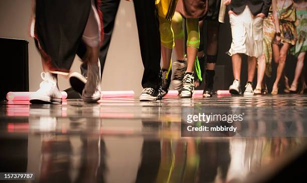 fashion show - catwalk stock pictures, royalty-free photos & images