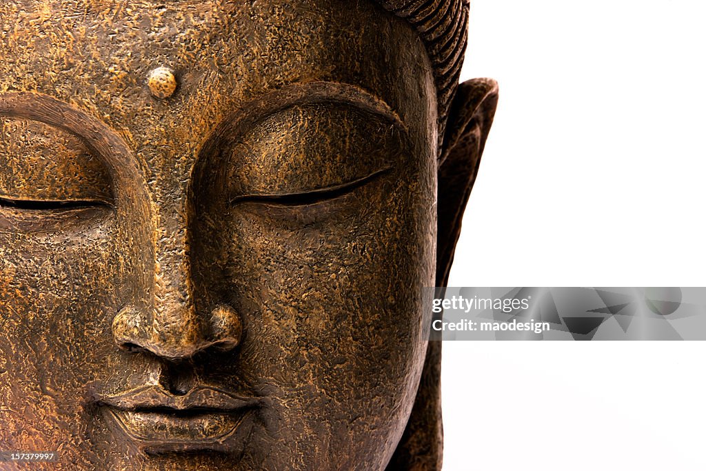 Front view of Buddha's face