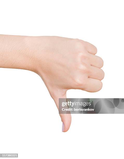 protesto - polegar para baixo imagens e fotografias de stock