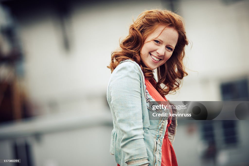 Red Headed Woman Laughing