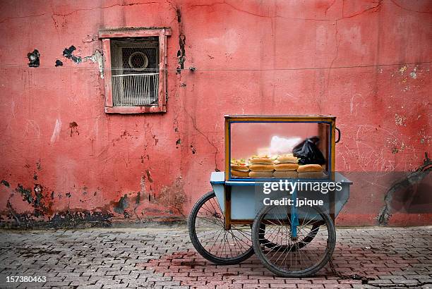 fast food istanbul's street - istanbul street stock pictures, royalty-free photos & images