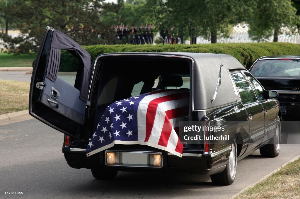 Military Funeral hearse