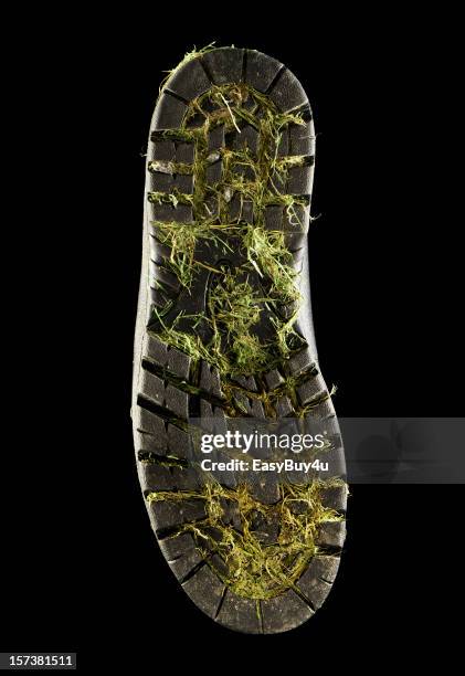 dirty shoe - hiking boot stock pictures, royalty-free photos & images