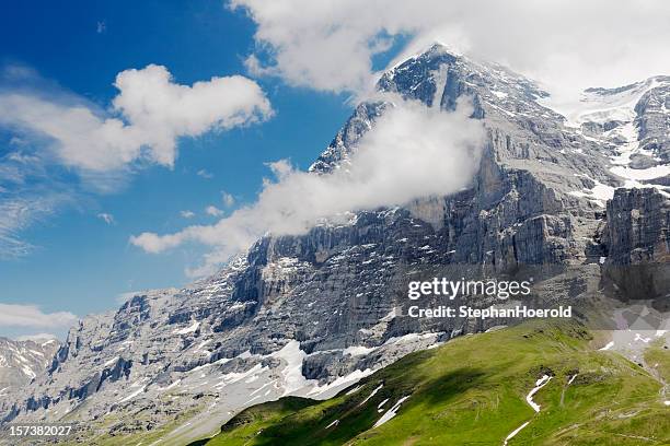 north face-eiger, schweiz - eiger stock-fotos und bilder