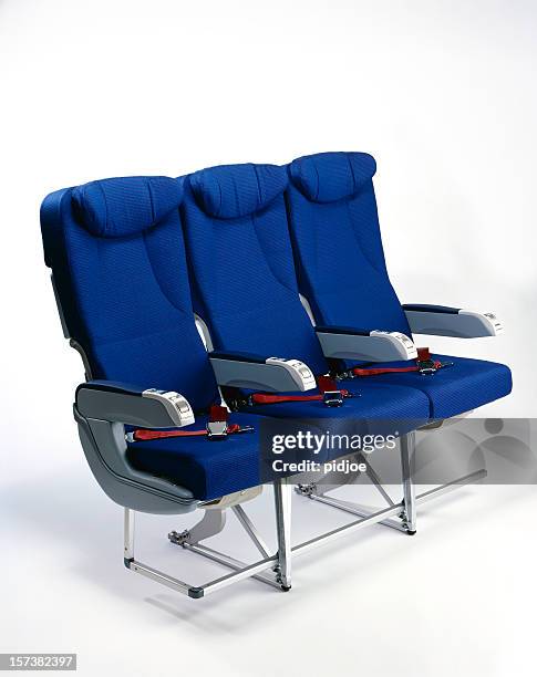 airplane seats - plane seat stockfoto's en -beelden