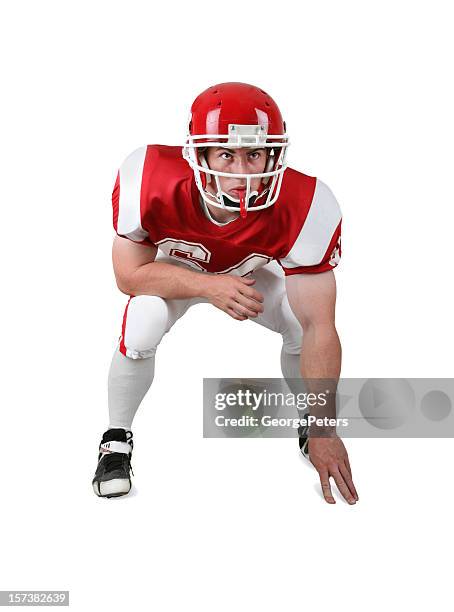 football player with clipping path - american football player isolated stock pictures, royalty-free photos & images