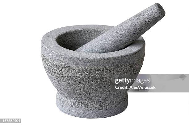 mortar and pestle - mortar and pestle stock pictures, royalty-free photos & images