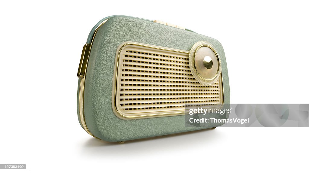 Retro radio. Revival Old fashioned 1970s 1950s Style