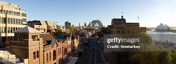 "rocks" panorama " - the rocks sydney stock-fotos und bilder