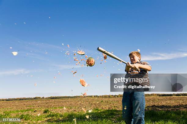 watermelon pi&#241;ata - exploding watermelon stock pictures, royalty-free photos & images