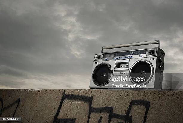 boom box - portable radio stock pictures, royalty-free photos & images