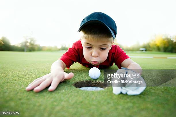 get in the hole! - golf humor stock pictures, royalty-free photos & images