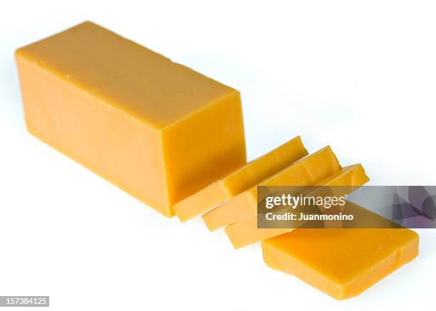 cheddar-cheese - american cheese stock-fotos und bilder