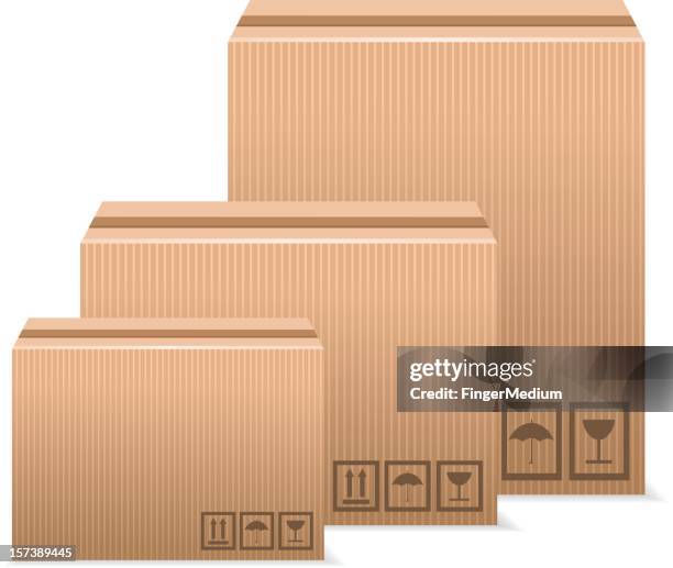 stack of boxes - physical activity stock illustrations