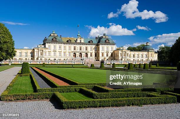 castello di drottningholm (svezia - castello di drottningholm foto e immagini stock