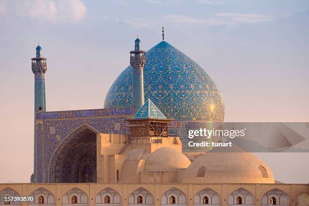 shah-moschee - isfahan stock-fotos und bilder