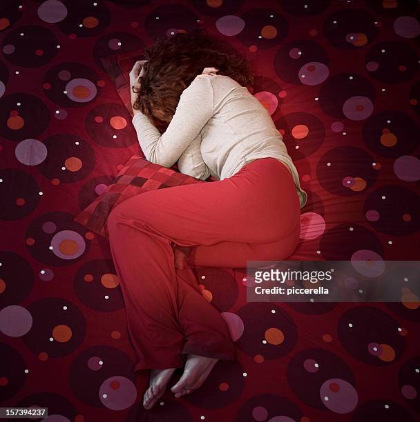 sleeping woman - the crisis is violence on womens bodies stock pictures, royalty-free photos & images