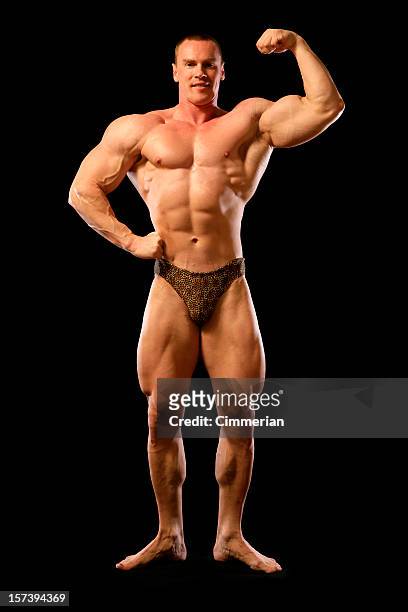 bodybuilder (xxl) - bodybuilder flexing biceps stock pictures, royalty-free photos & images