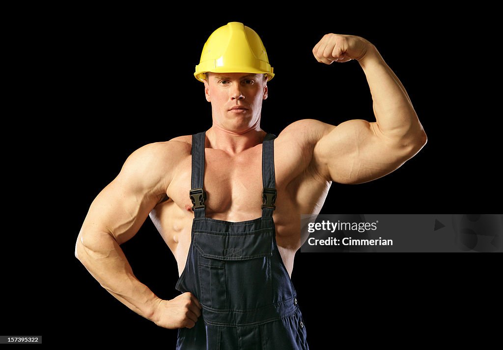 Bodybuilder Worker Muscular Construction Worker High-Res Stock Photo - Getty Images