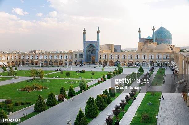 quadrato di naghsh-i jahan, isfahan, iran - isfahan foto e immagini stock