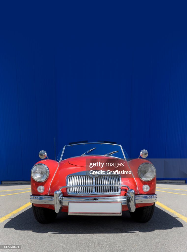 Antique red oldtimer