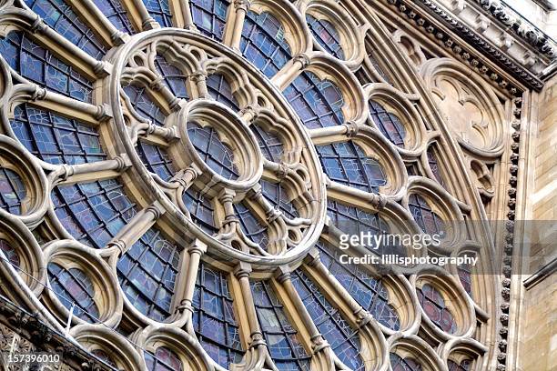 westminster abbey london england - rose window stock pictures, royalty-free photos & images