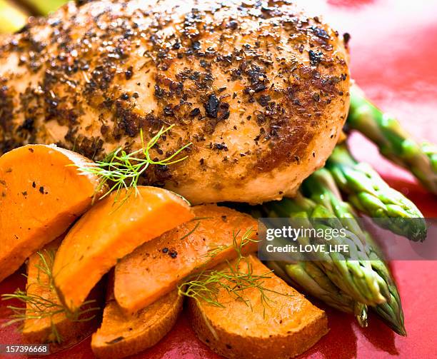 chicken hühnerbrust - gegrillte hühnerbrust stock-fotos und bilder