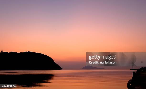 pintado céu em patmos - dodecanese islands - fotografias e filmes do acervo