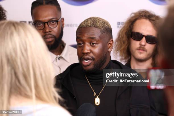 Femi Koleoso attends the 2023 Mercury Prize Launch photocall at the Langham Hotel on July 27, 2023 in London, England.