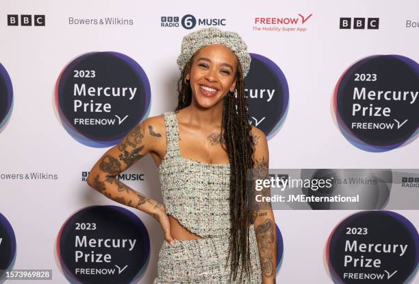 Yinka Bokinni attends the 2023 Mercury Prize Launch photocall at the Langham Hotel on July 27, 2023 in London, England.