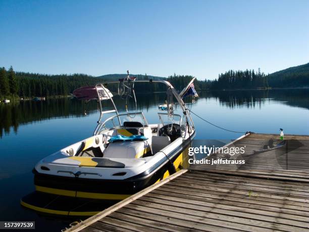 boat in the water. - lake boat stock pictures, royalty-free photos & images