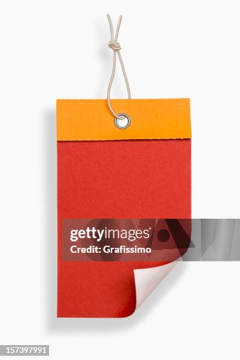 Blank Red Label High-Res Stock Photo - Getty Images