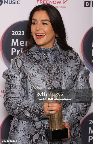 Jessie Ware attends the 2023 Mercury Prize Launch photocall at the Langham Hotel on July 27, 2023 in London, England.