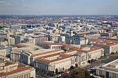 Aerial view of Washington DC