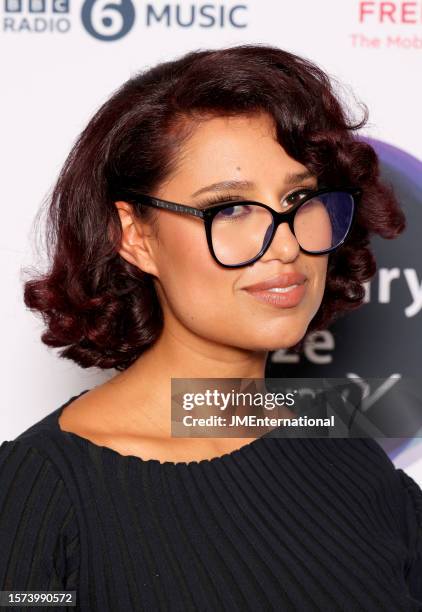 Raye attends the 2023 Mercury Prize Launch photocall at the Langham Hotel on July 27, 2023 in London, England.